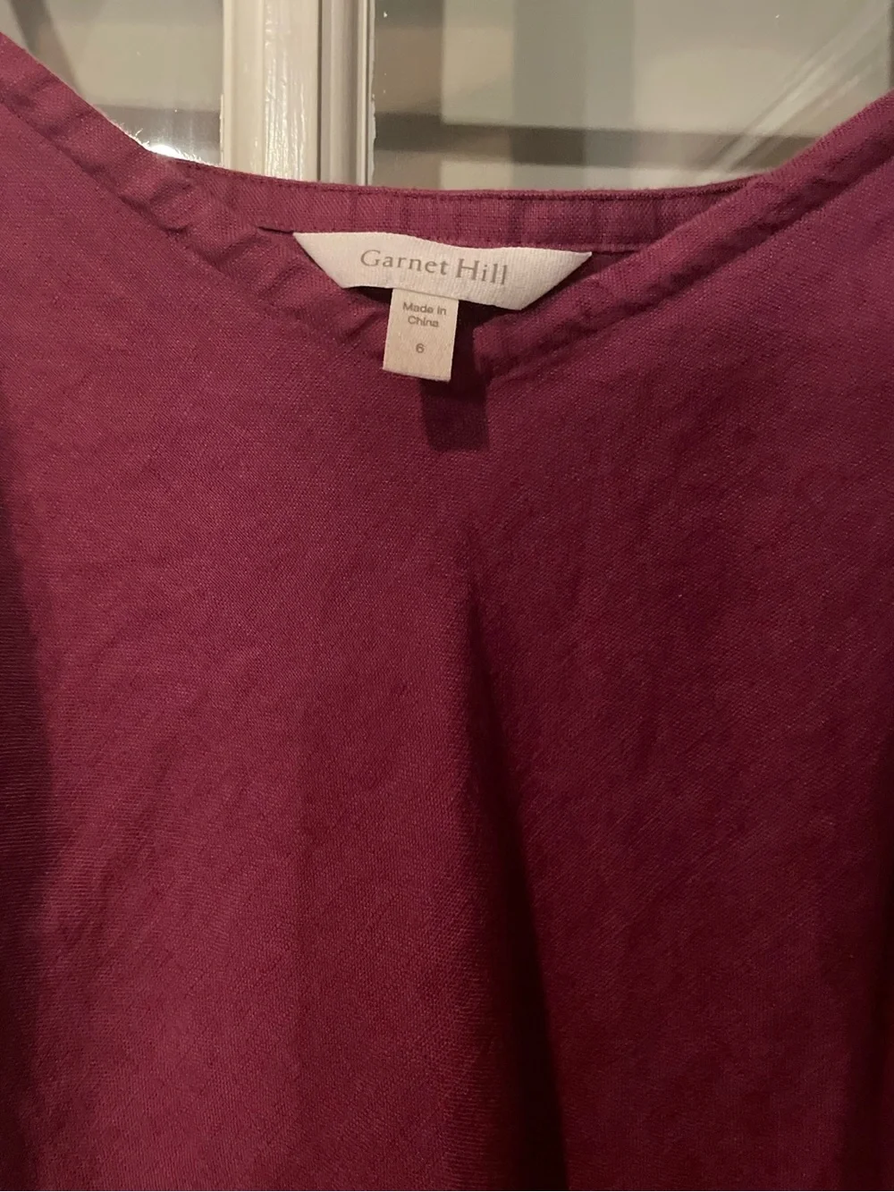 Garnett Hill Easy Linen Slip Dress - Picture 5 of 5